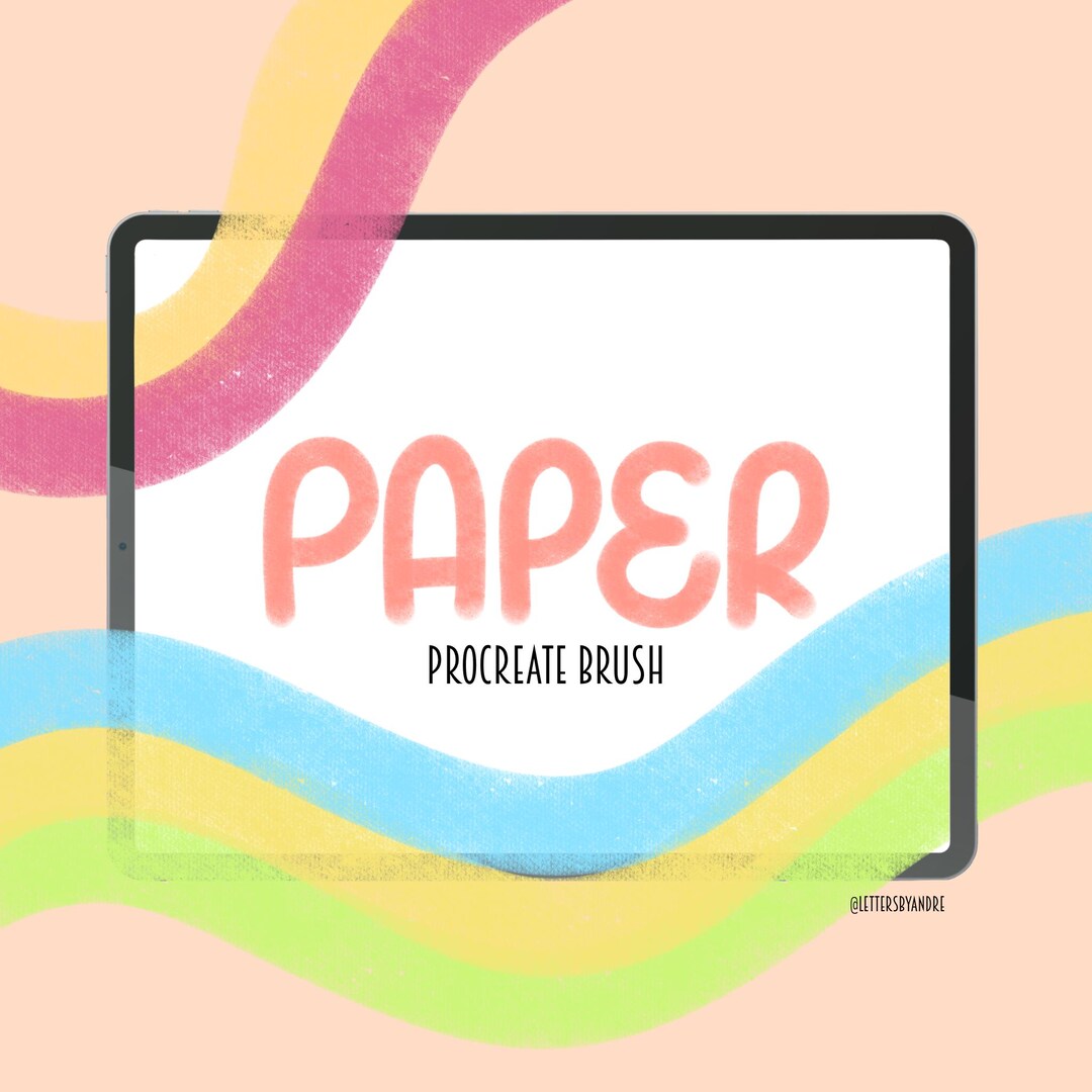Paper Texture Procreate Brush | Realistic Digital Paper Effect for ...
