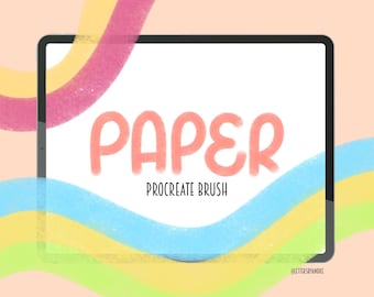 Realistic Paper Texture Procreate Brush | Digital Art (Brush file)