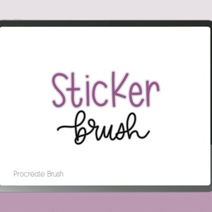 Procreate Brush | Procreate Brushes | Lettering Brush | Monoline lettering brush | Calligraphy brush | Brush for Procreate | Sticker Brush