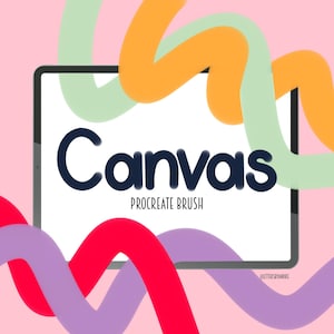 Canvas Procreate Brush for Textured Digital Art | Realistic Canvas Brush for Procreate