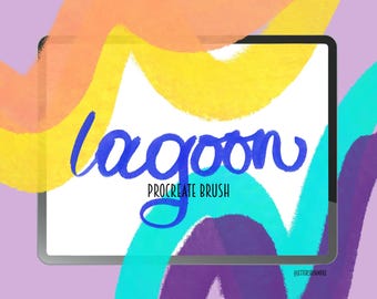 Procreate Pinsel | Illustration Pinsel | Beschriftungs-Pinsel | Procreate Pinsel | Pinsel für Procreate | Digitaler Lettering-Pinsel | Lagunen-Pinsel