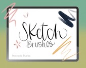 Procreate Sketch Brush Bundle – 3 Essential Brushes for Sketching & Inking | Ink Away, Sketch, Soft Sketch