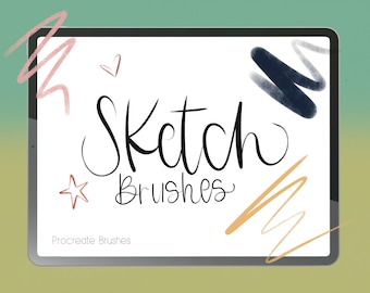 Procreate Sketch Brush Bundle – 3 Essential Brushes for Sketching & Inking | Ink Away, Sketch, Soft Sketch