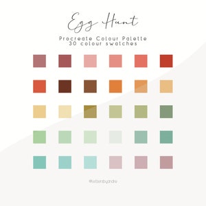 Procreate Color Palette | Color Palette | Digital Color Palette | Color Swatches | iPad Procreate Tools | Colors for Procreate | Egg Hunt