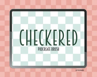 Checkered Procreate Brush | Perfect Seamless Pattern for Backgrounds, Illustrations & Digital Designs