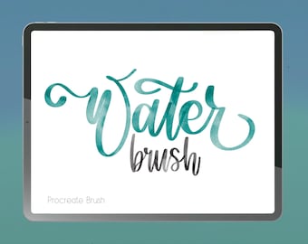 Watercolor Lettering Brush for Procreate | Digital Calligraphy