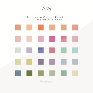 Procreate Color Palette | Color Palette | Digital Color Palette | Color Swatches | iPad Procreate Tools | Colors for Procreate | 2024