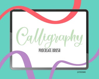 Procreate Pinsel | Kalligraphie Pinsel | Beschriftungs-Pinsel | Digitalpinsel | Pinsel für Procreate | Procreate Pinsel