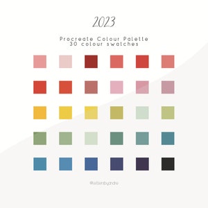 Procreate Color Palette | Color Palette | Digital Color Palette | Color Swatches | iPad Procreate Tools | Colors for Procreate | 2023