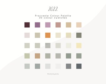 Moss Procreate Color Palette | 30 Handpicked Swatches (Digital Download)