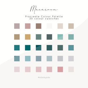 Procreate Color Palette | Color Palette | Digital Color Palette | Color Swatches | iPad Procreate Tools | Colors for Procreate | Macaroon