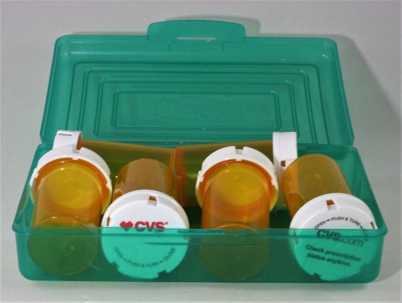 Small Pill Bottles Storage Upcycle Etsy