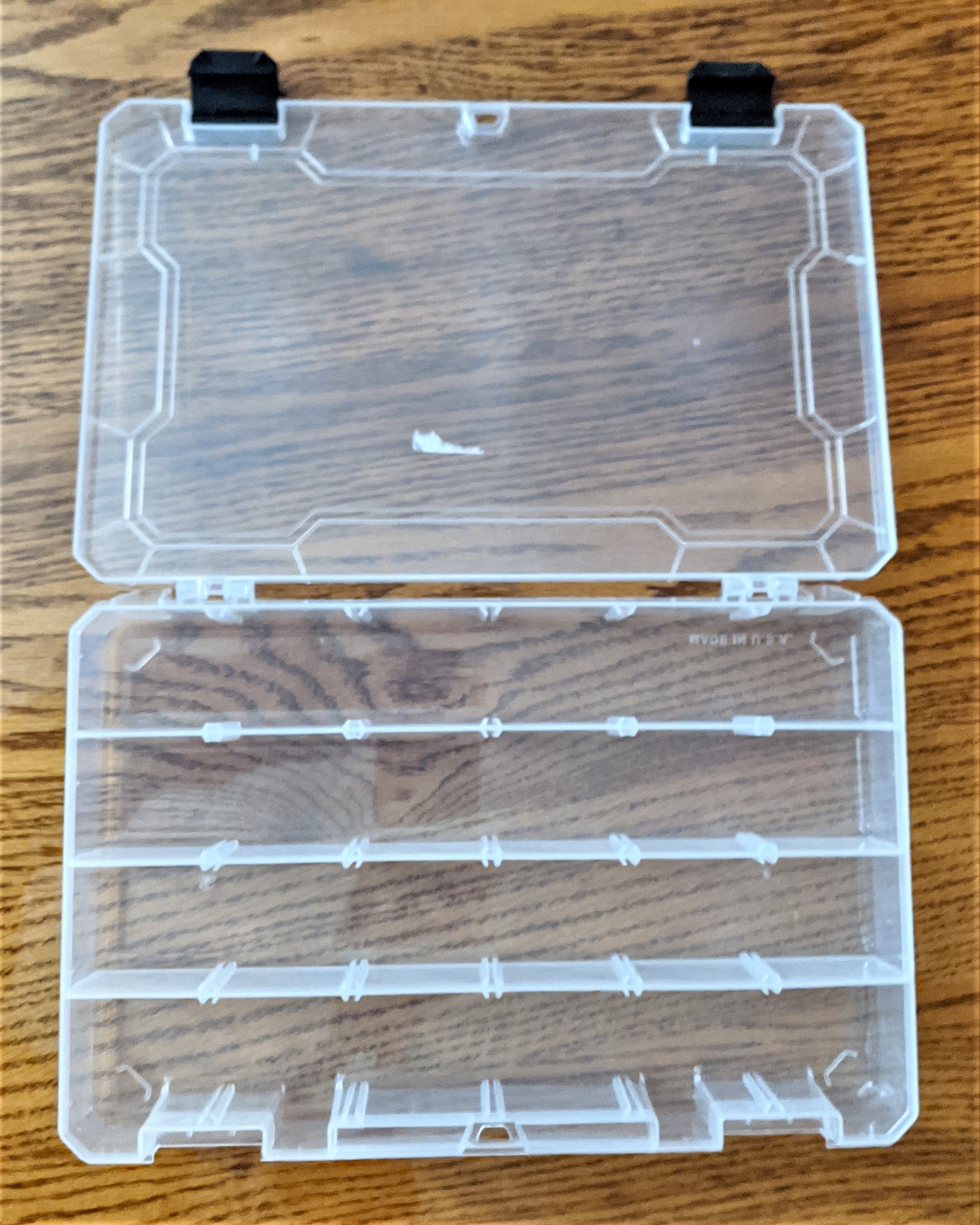 10 Plastic Storage Cases, Clear, Boxes With Multiple Adjustable ...