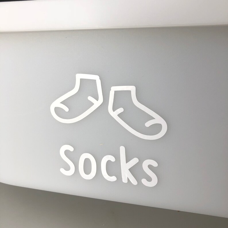 Drawer Label Art for Children's Dresser SVG File Digital Files Etsy