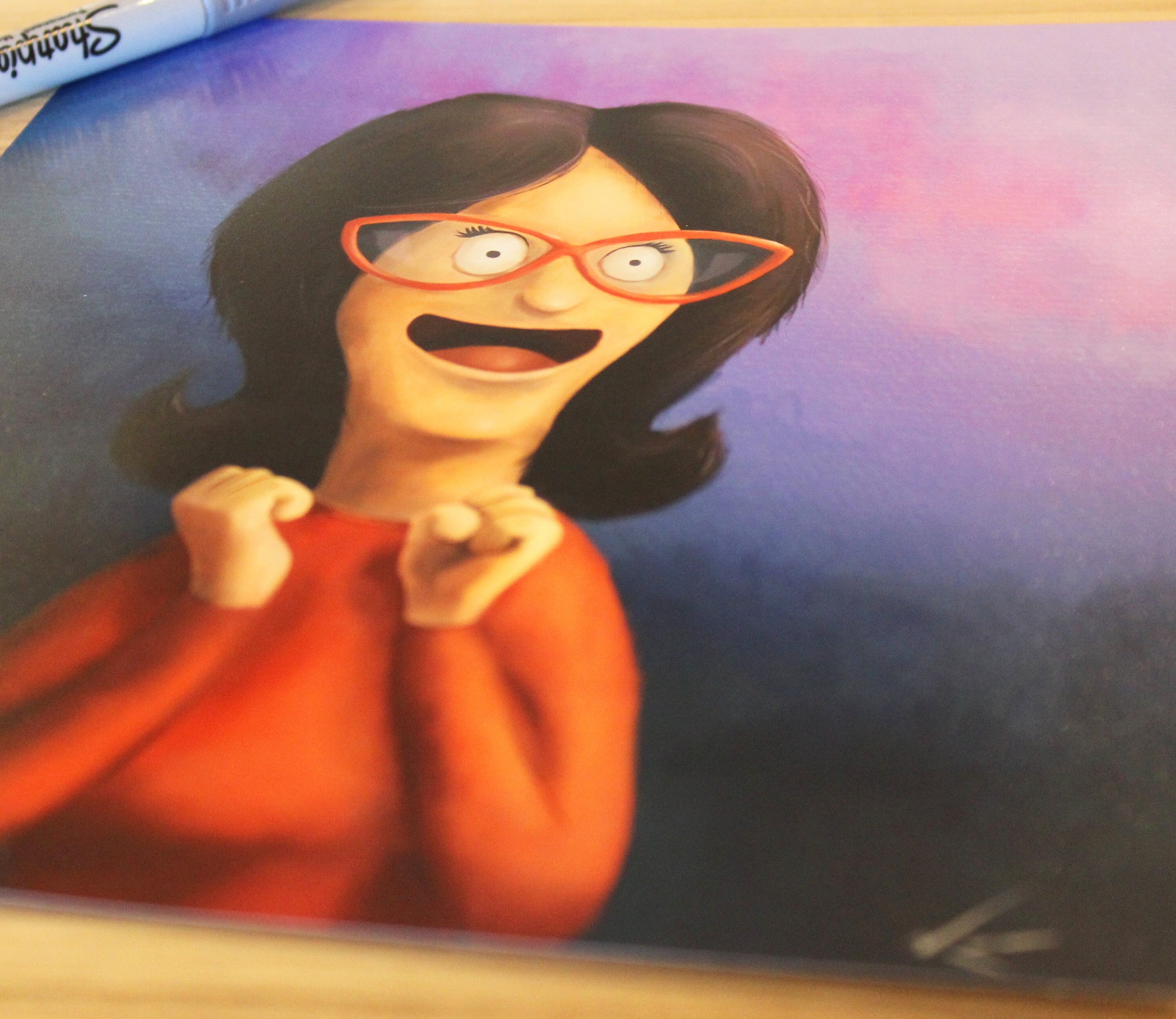 Linda Belcher Print Etsy