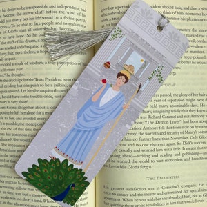 Marcapáginas Hera, diosa griega del matrimonio, las mujeres y la familia - hecho a mano - para amantes de los libros y la mitología