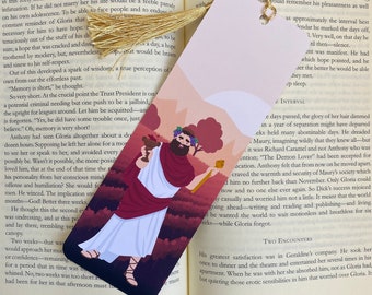 Bookmark Dionysus, Greek god of wine - handmade - for books and mythology lovers