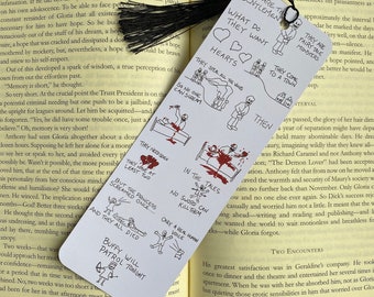 Bookmark slayer of vampires - handmade - for books & TV shows lovers