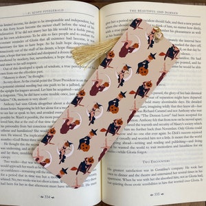 Bookmark Pumpkin Witches - handmade - for books and Halloween lovers