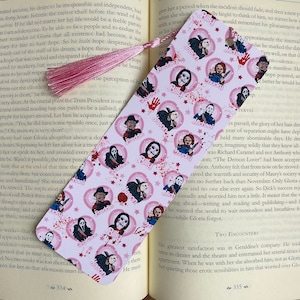 Bookmark slashers - handmade - for movie and Halloween lovers