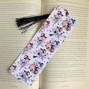 Bookmark Vintage Witches - handmade - for books and Halloween lovers