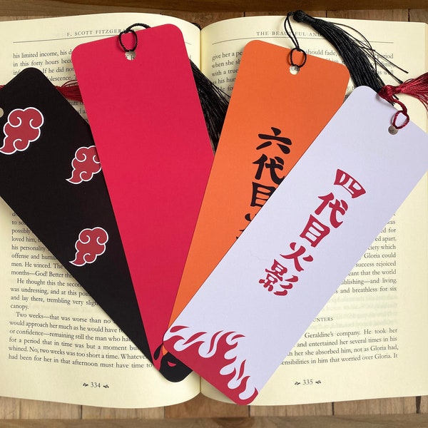 Marque-page cape de ninja - animé - fait main - pour amoureux des livres & de mangas