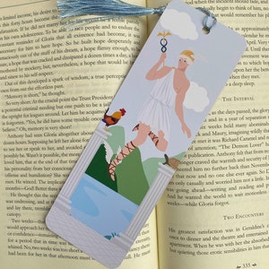 Bookmark Hermes, Greek god of trade, wealth, thieves  - handmade - for books and mythology lovers