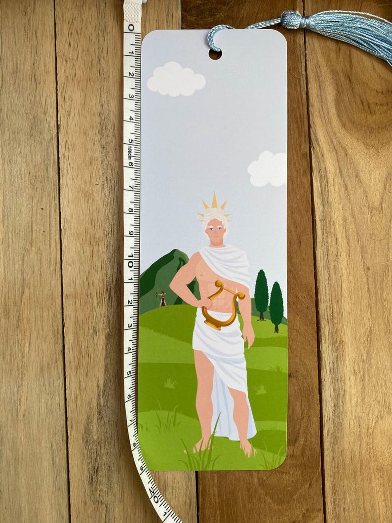 Bookmark Apollo, Greek God of Archery, Music and Healing - Handmade ...