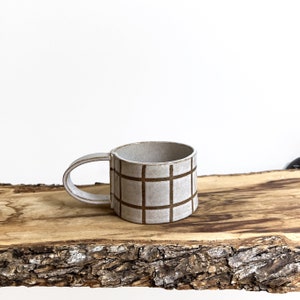 Cappuccino Mug 9oz Farmhouse Grid image 2