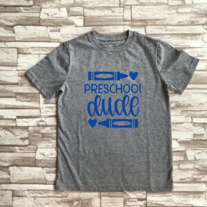 Cara da pré-escola - camiseta do primeiro dia de aula