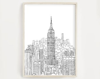Papier peint Espace bois Skyline Manhattan New York Liwwing No 3139 