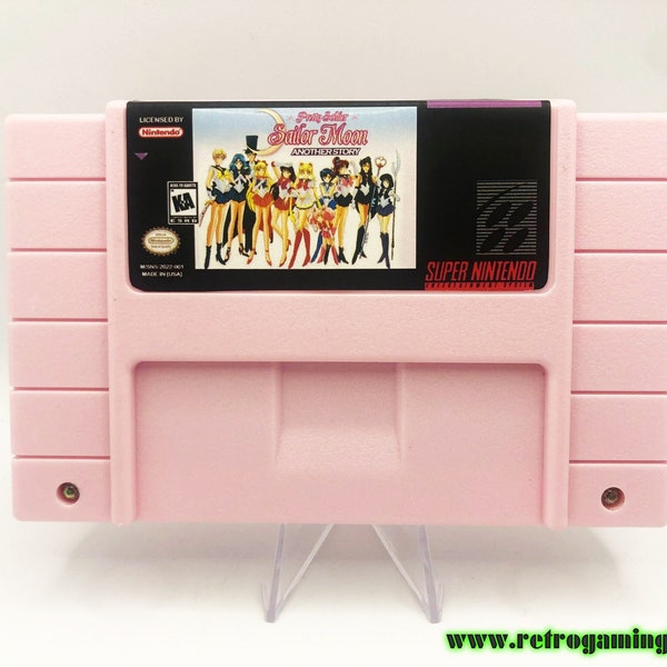 Pretty Soldier Sailor Moon Another Story RPG SNES Nintendo Game Cart