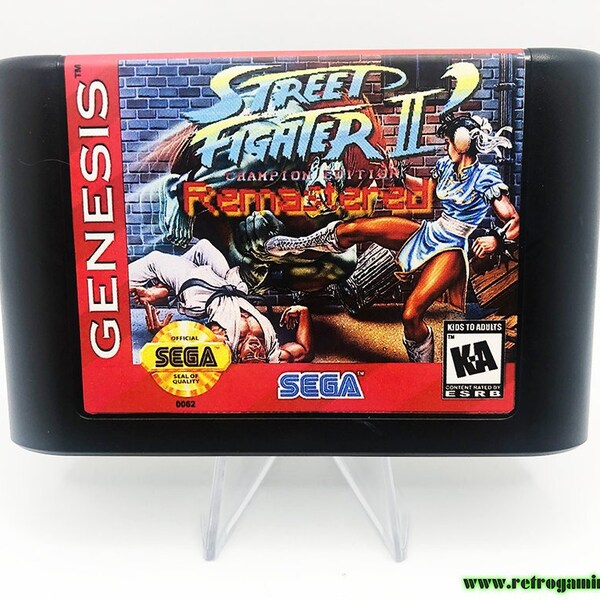 Street Fighter 2 CE Remastered Sega Genesis Cart Game