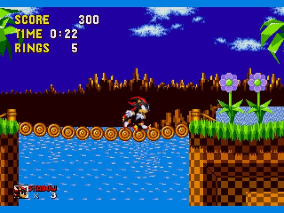 SHADOW THE HEDGEHOG IN SONIC 2 (ROM Hack) 