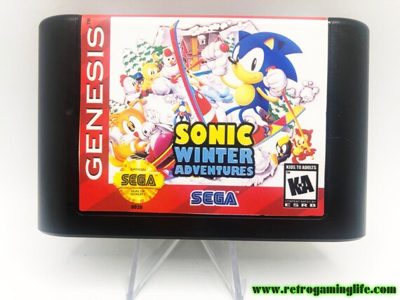 Shadow in Sonic the Hedgehog Genesis Game Cart Repro 