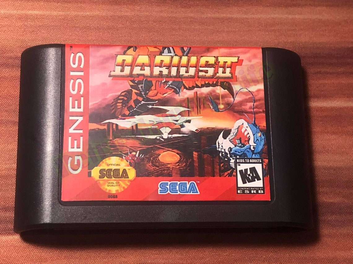 Darius 2 Shoot 'em up Sega Genesis Repro Game Classic | Etsy