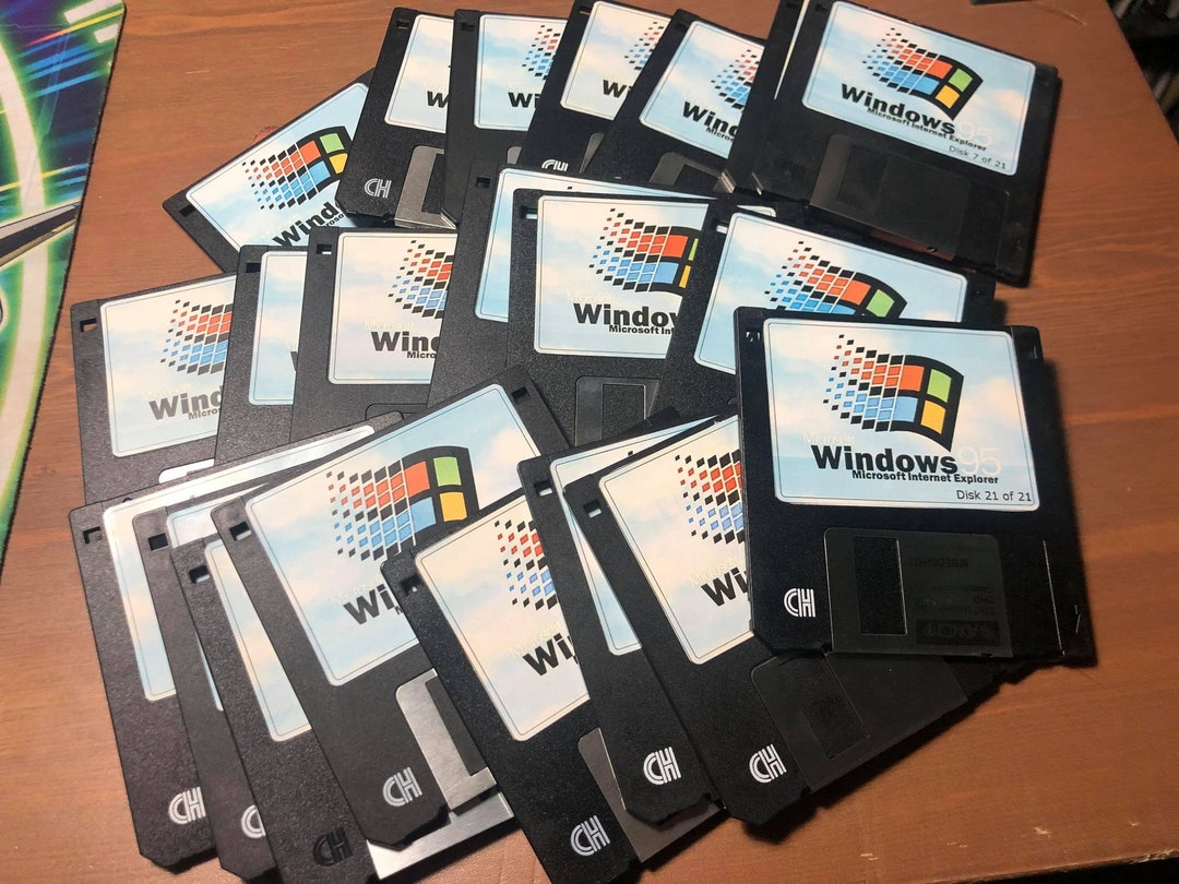 Windows 95 Floppy Disk Installation Lot Etsy UK