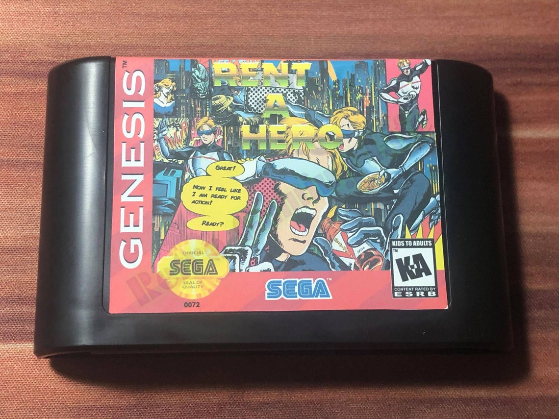 Rent a Hero RPG Sega Genesis Game Etsy