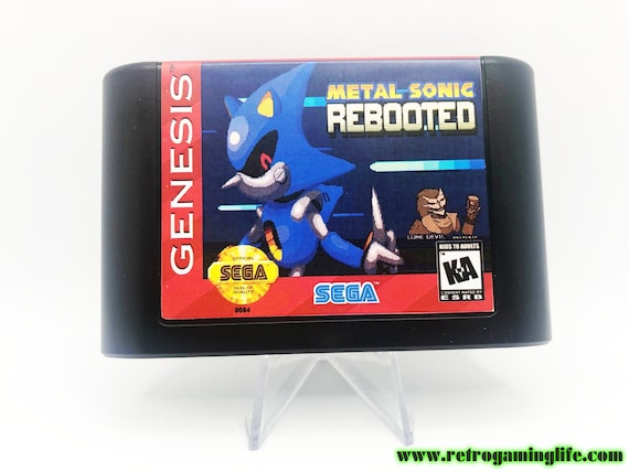 Metal Sonic Rebooted Sega Genesis Video Game 