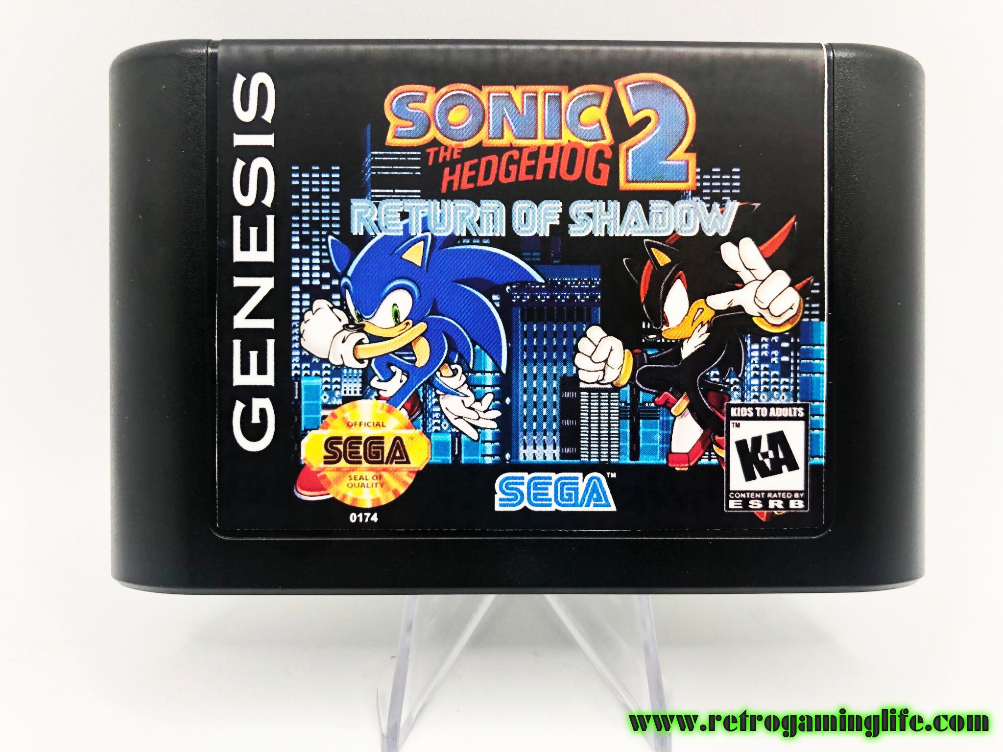 Buy Sonic the Hedgehog 2 Title shadow Box Sega Genesis Art Online in India  