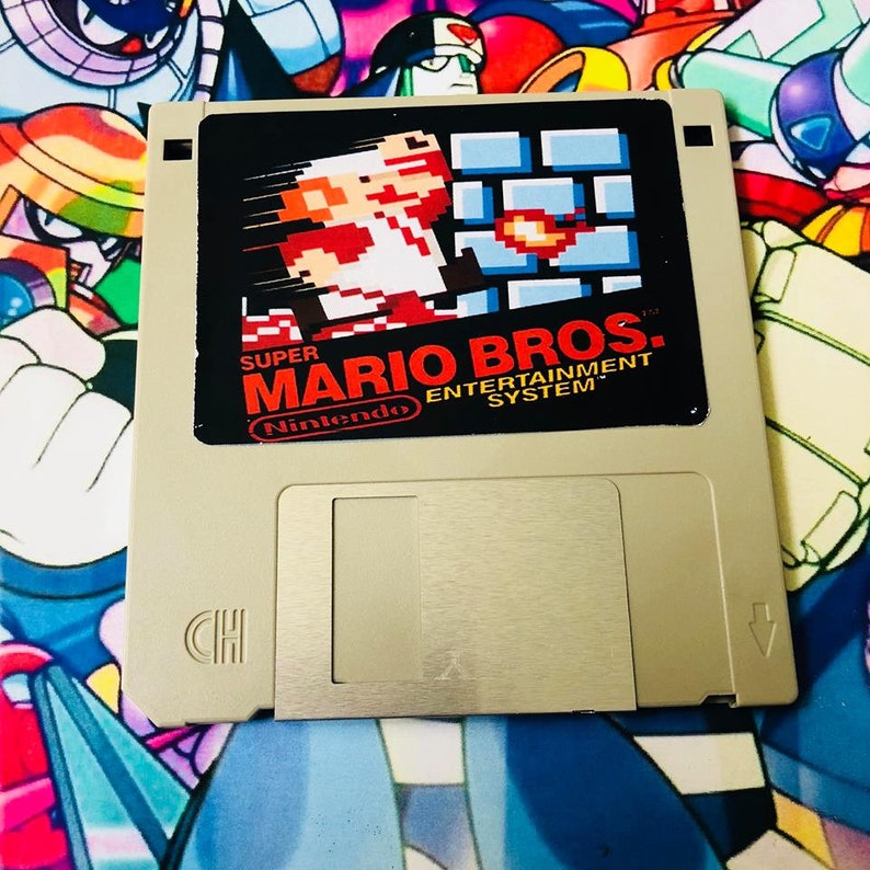 Super Mario Bros NES Floppy Disk Gimmick Etsy