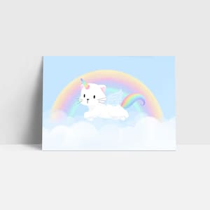 Kitticorn A6 Postcard