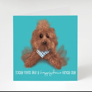 Tarjeta de felicitación de cumpleaños de Josh the Golden Doodle