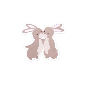 El amor de una madre Pegatina de conejitos, madre y bebé (#5 de 5)