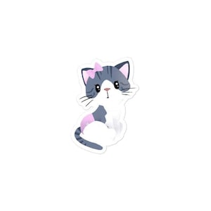 Luier Kitty Pink - vinylsticker
