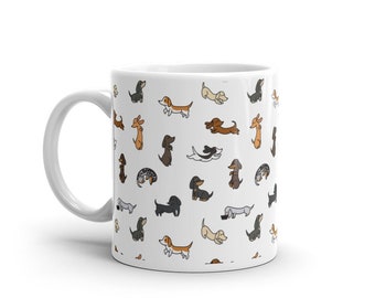 Estampado Mini Dachshund Coloreado - Taza