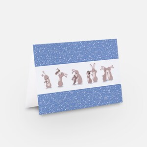 Mother's Day Card - Mother & Child Bunnies "There's nothing quite like a mother's endless love" - Greeting Card, Landscape, Horizontal