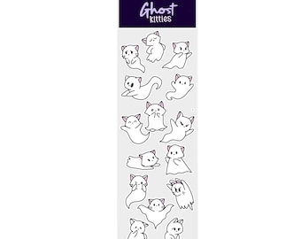 Sticker Sheet - Ghost Kitties (2&quot; x 7&quot;)