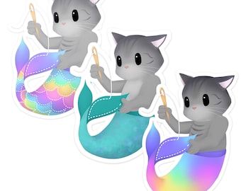 Costura Purrmaid - Adesivo de Vinil