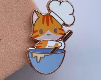 Chef Kitty with Mixing Bowl Magnet, Magnetic Needle Minder